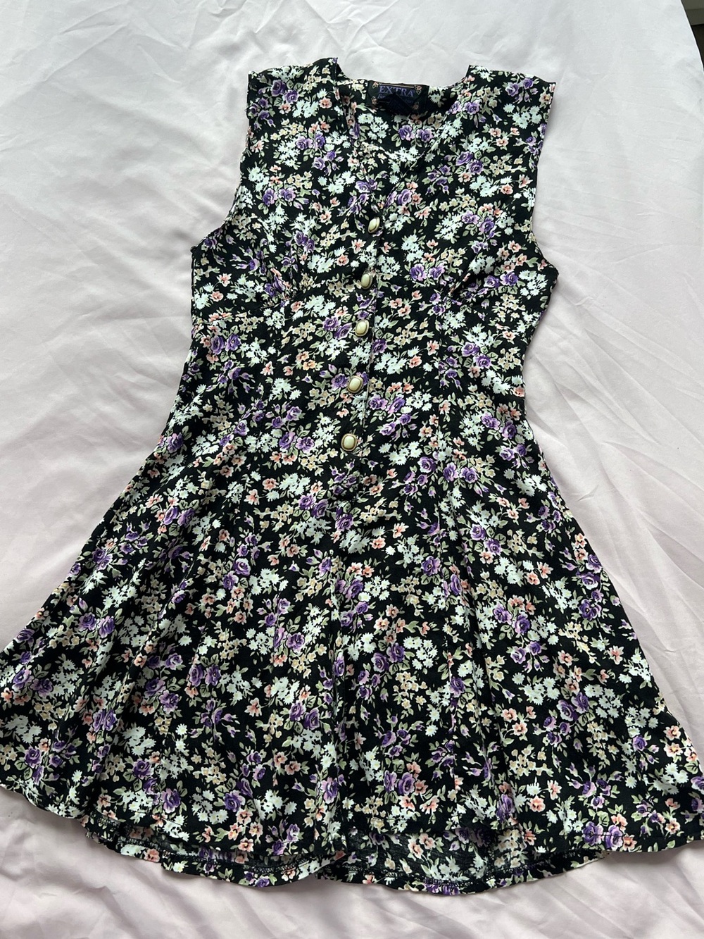 Vintage floral printed romper 🖤💐